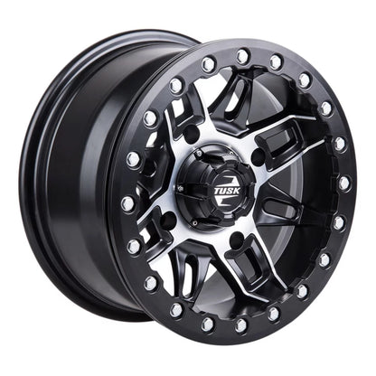 (4 pack) 4/137 TUSK wasatch BEADLOCK WHEEL 15x7 5.0 + 2.0 MACHINED/BLACK FOR CAN-AM defender hd10 PRO XT 2020-2022